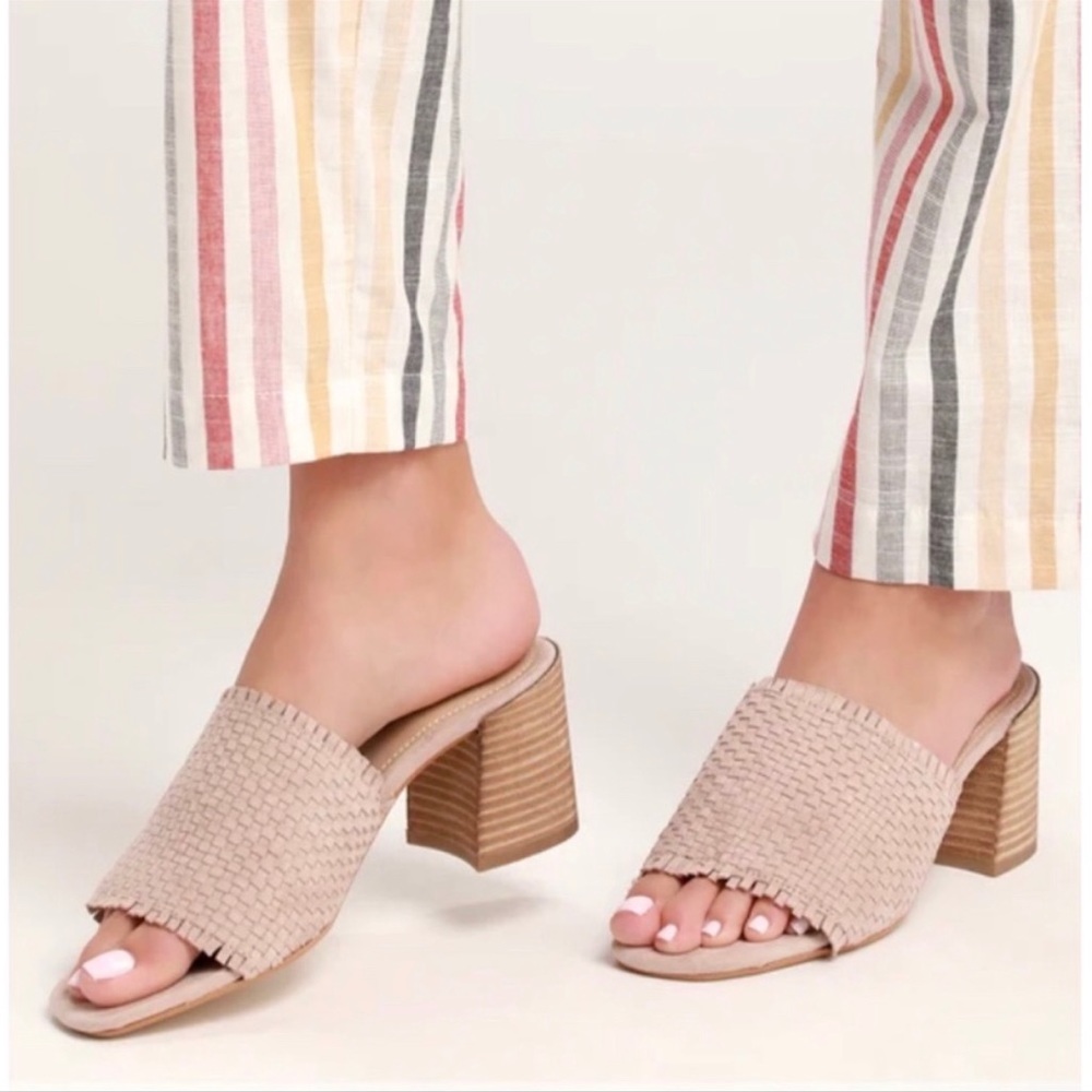 Rebels Gaia Woven Leather Petal Slide Sandals Size 8.5 NIB